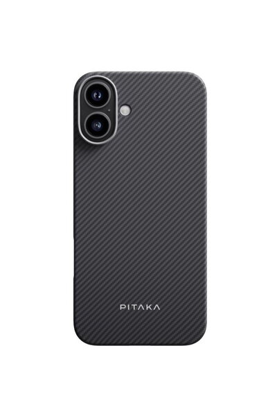 PITAKA Husa MagEZ 5, Aramida, pentru iPhone 16 Plus, MagSafe, Negru/Gri