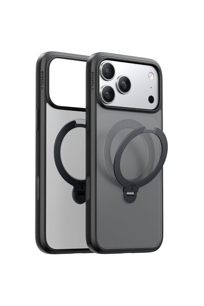 TORRAS Husa pentru iPhone 17 Pro Max - Ostand Spin MagSafe Series - Black