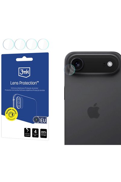 3MK Folie de protecИ›ie camerДѓ iPhone 17 Air Lens Protect, Set 4 bucДѓИ›i Ap...