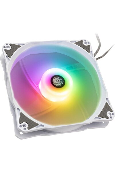 Bitspower Notos, 1 ventilator de 120 mm, ARGB, Alb