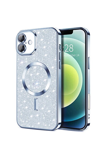 Techsuit Θήκη για iPhone 16 Plus - Πολυτελής με Γκλίτερ MagSafe - Γαλάζιο