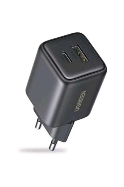 Ugreen X514 Încărcător rapid 20W GaN, 1 x USB Type-C, 1x USB, negru
