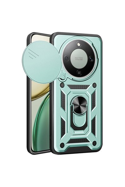 Techsuit Husă pentru Honor Magic8 Lite - Seria CamShield - Verde
