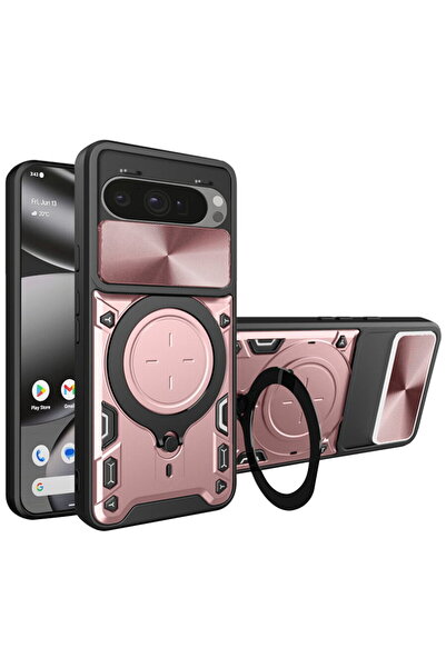 Techsuit Калъф за Google Pixel 10 Pro XL - CamGuard Pro - Розово злато