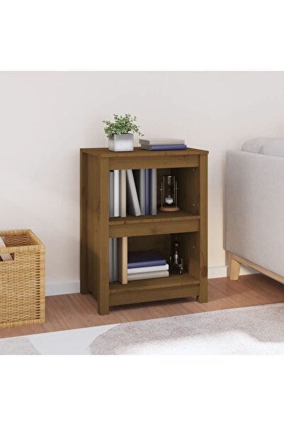 Concept Bibliotecă, maro miere, 50x35x68 cm, lemn masiv de pin