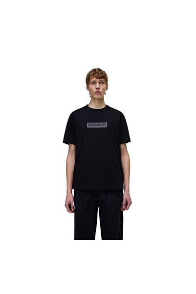 Napapijri P0A4IFL9411-R Tricou bărbătesc S-Box Logo Ss 1 Negru