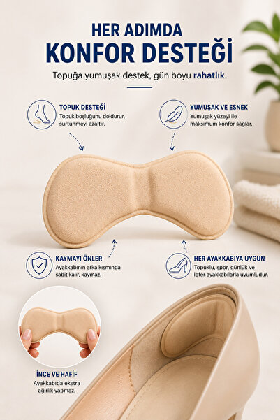 COZY SENSE Ayakkabı Vurma Önleyici Sünger 1 Çift Topuk Arkası Vurma Engelleyici Yumuşak Pamuk Ped Ayak Sağlığı