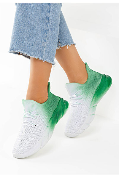 B T Shoes Zelené tenisky damske Oviedo neon