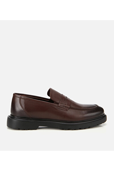 Hotiç Erkek Deri Kahverengi Yumuşak Dokulu Klasik Loafer