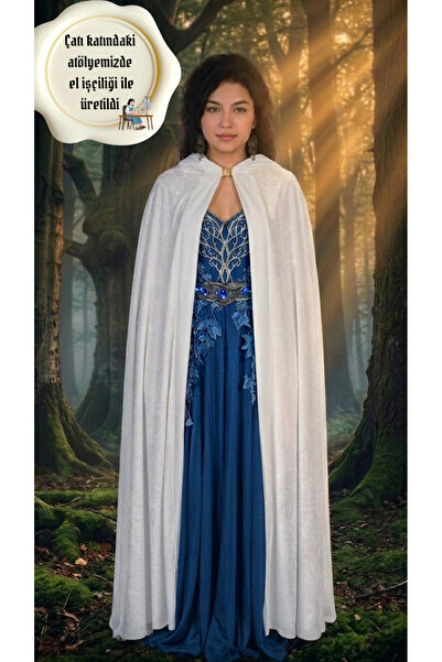 Store White Velvet Cape Party Costume Wedding Dress Cape