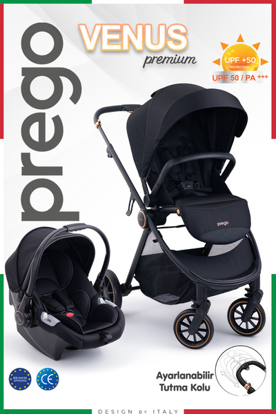 Prego Venüs Premium UV Tenteli Travel Sistem Bebek Arabası