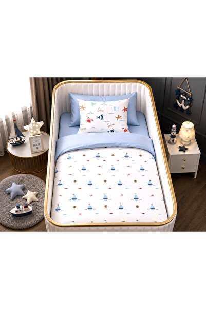 Fabeteks Boat on the Sea Single Digital Baby Bedding Set
