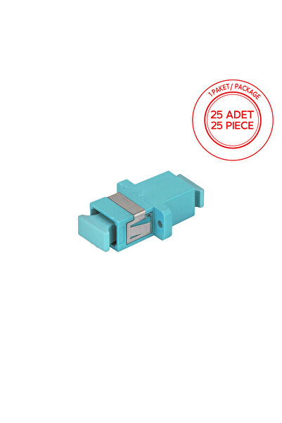 ALFAFONET محول الألياف البصرية SC/PC Simplex Multimode OM3 1 عبوة - 25 قطعة