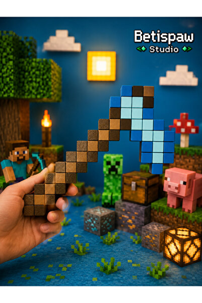 Betispaw Studio Minecraft Çapa Figür Oyuncak Hediyelik Dekoratif Eşya