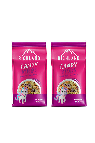 Richland Candy Rings Meyve Aromalı Tahıl Halkaları 150 G - (2'Lİ SET)