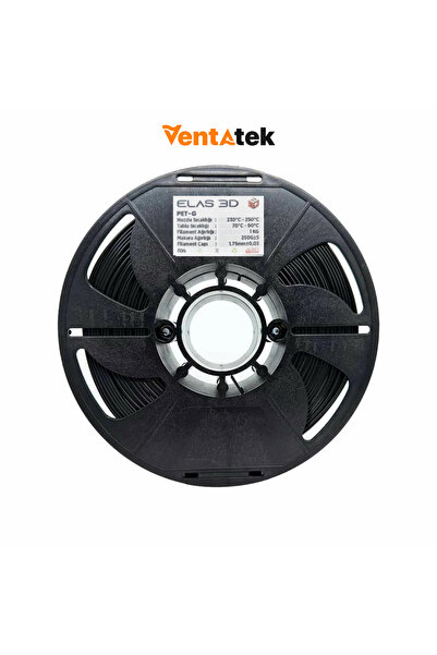 ELAS3D Elas 3D Siyah PETG Filament - 1.75mm - 1 Kg