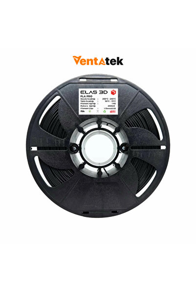 ELAS3D Elas 3D Siyah PLA Pro Filament - 1.75mm - 1 Kg