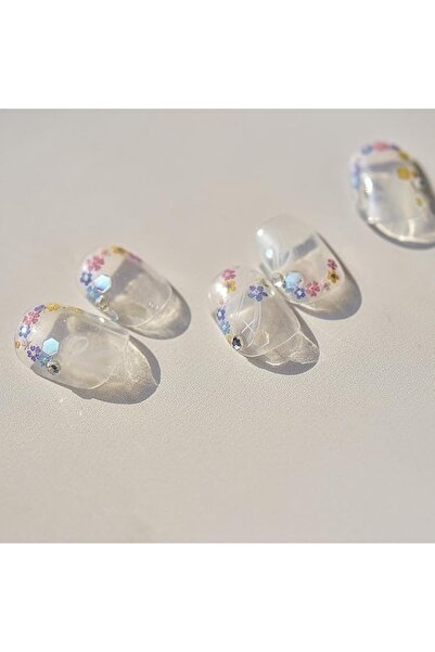 Arabest Flower Nail Stickers, Colorful Flowers Nail Art Stickers, Cute Daisy ...