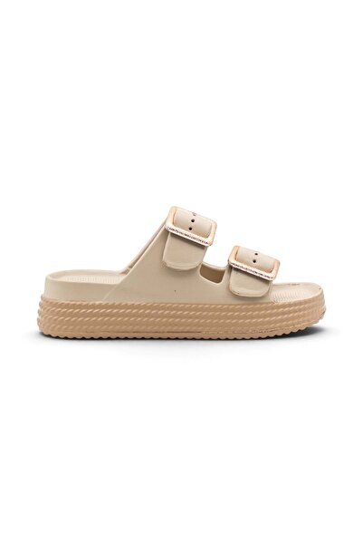 AkınalBellaa Akinalbella E486.Z.001 Double Buckle Eva Women's Slippers