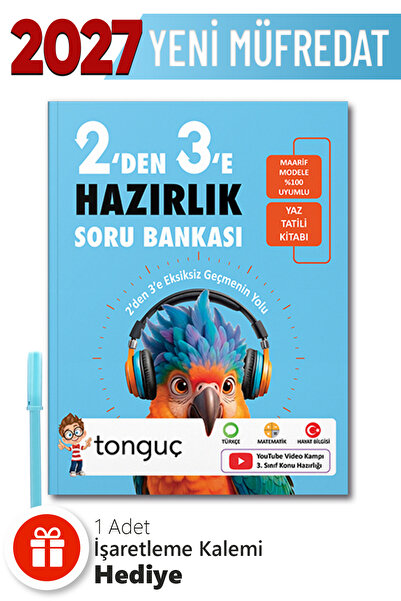 Tonguç Yayınları 2'den 3'e Hazırlık Kitabı + Hediyeli