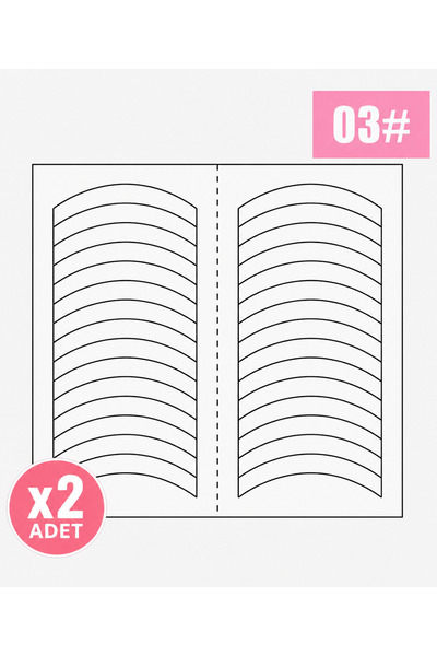 Beauty Box 3. Stil (Geniş Kavisli) French Tırnak Oje Bandı, French Tırnak Sti...