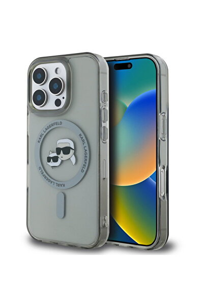 Karl Lagerfeld Husa pentru iPhone 16 Pro - IML MagSafe (KLHMP16LHLSKCK) - Met...