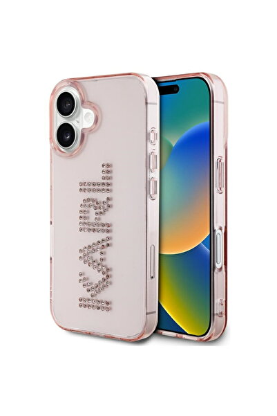 Karl Lagerfeld Husa pentru iPhone 16 - IML Rhinestones (KLHCP16SHKLSTDCP) - P...
