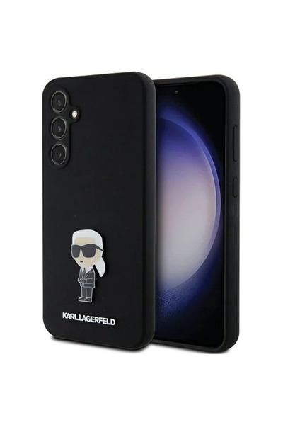 Karl Lagerfeld Carcasă din silicon Ikonik Metal Pin pentru Samsung Galaxy S23...