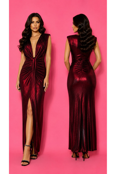 Ethera Rochie Modelatoare Dianna , Elastica, din material Metalizat