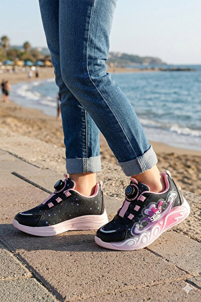 Kiko Kids Eldon Hafif Taban Bağcık Mekanizmalı Kız Çocuk Spor Ayakkabı