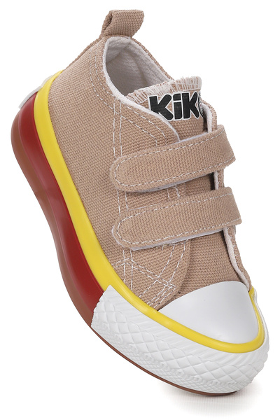 Kiko Kids Linen Cırtlı Erkek Bebek Keten Spor Ayakkabı