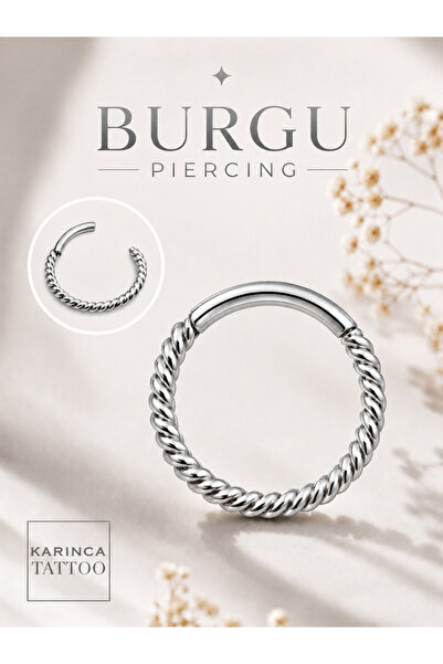 Karınca Piercing Burgu Kulak Tragus Dudak Smiley Septum Conch Orbital Rook Sn...