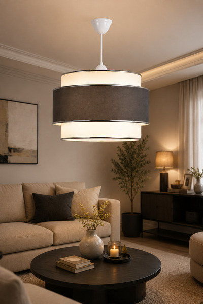 Eslight Milas Tekli Modern Sakıt Avize Antrasit