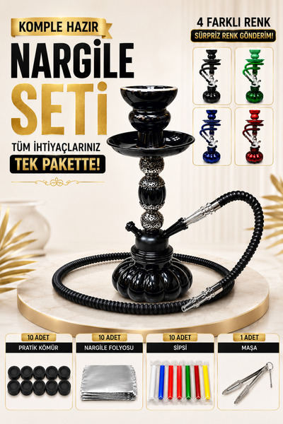 canper Küçük boy nargile takımı masa üstü nargile seti