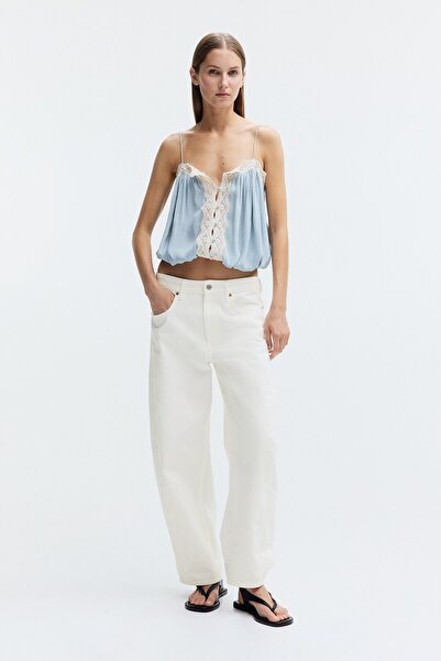 H&M Barrel Regular Waist Ankle Jeans