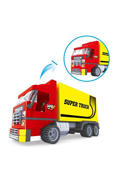 MJ TOYS Tır Kamyon Lego Yapı Blok Seti City Serisi 271 Parça Yapı Oyuncak Seti Kamyon Lego Seti