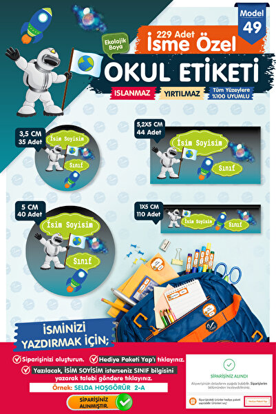 t tuğset etiket Okul Etiketi Kalem Defter Etiketi Özel Isim Yazılabilen Etike...