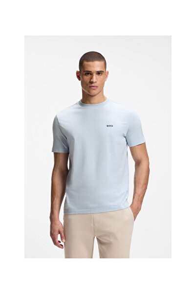 BOSS Logo Detaylı Esnek Pamuk T-shirt
