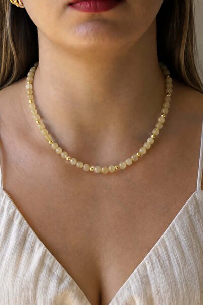 Orenda Design Rutil Lemon Quartz Natural Stone Pendant |   Joy and Mental Cla...