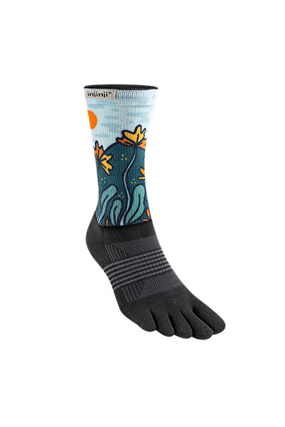 injinji جوارب نسائية متوسطة الوزن من نوع COOLMAX - مقاس M/L - بوبي