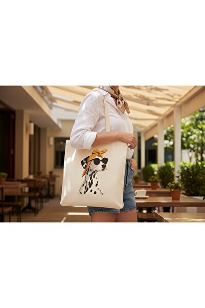 MAHZEN VI Bandana Dalmatian Dog Printed Cloth Bag