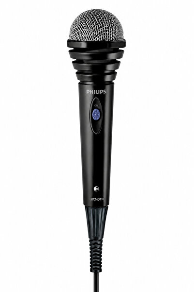 Philips SBCMD110 Kablolu Dinamik Mikrofon – 25 mm Diyafram,Karaoke, Çok Yönlü...