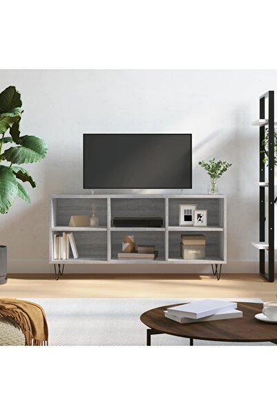 Concept Comodă TV, gri sonoma, 103,5x30x50 cm, lemn compozit