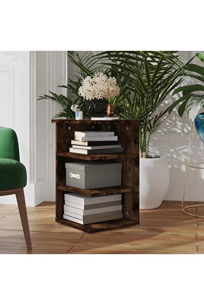 Concept Dulap lateral, stejar fumuriu, 35x35x55 cm, lemn prelucrat