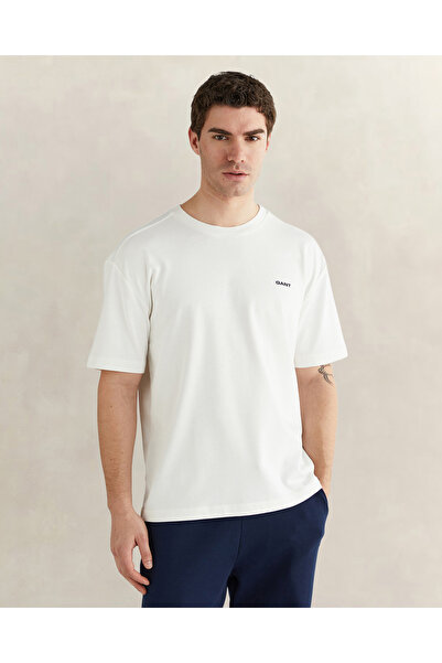Gant Erkek Beyaz Kısa Kollu T-Shirt