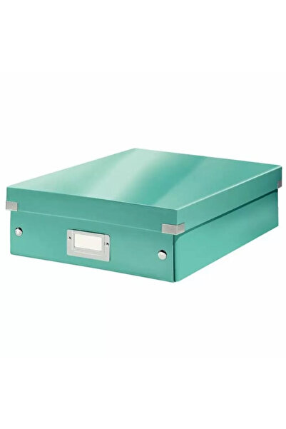 Leitz Cutie de dosare pliabilă din carton laminat WOW Click&Store cu capac