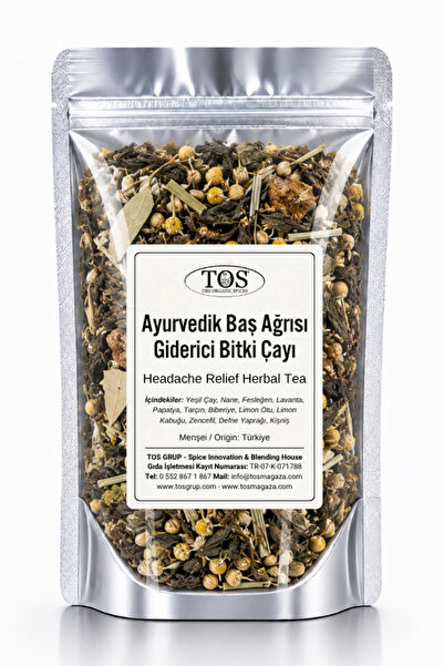 TOS The Organic Spices شاي الأعشاب الأيورفيدية لتخفيف آلام الرأس 100 جرام (1....