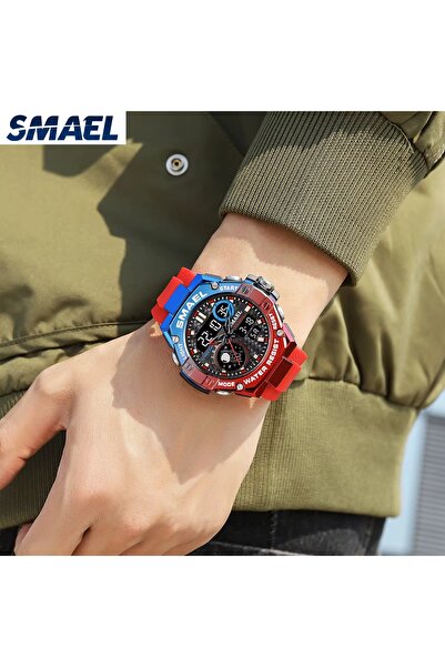 SMAEL ساعة يد رجالية رقمية موديل 8068
