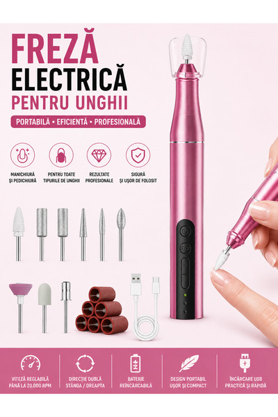 Regal Bliss Freza electrica pentru unghii ®, portabila