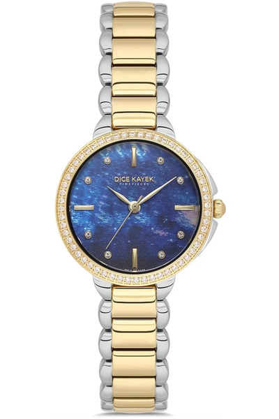 Dice Kayek Dk.1.Ag1440.43 Steel Case Steel Band 3 Atm Water Resistant Metalli...